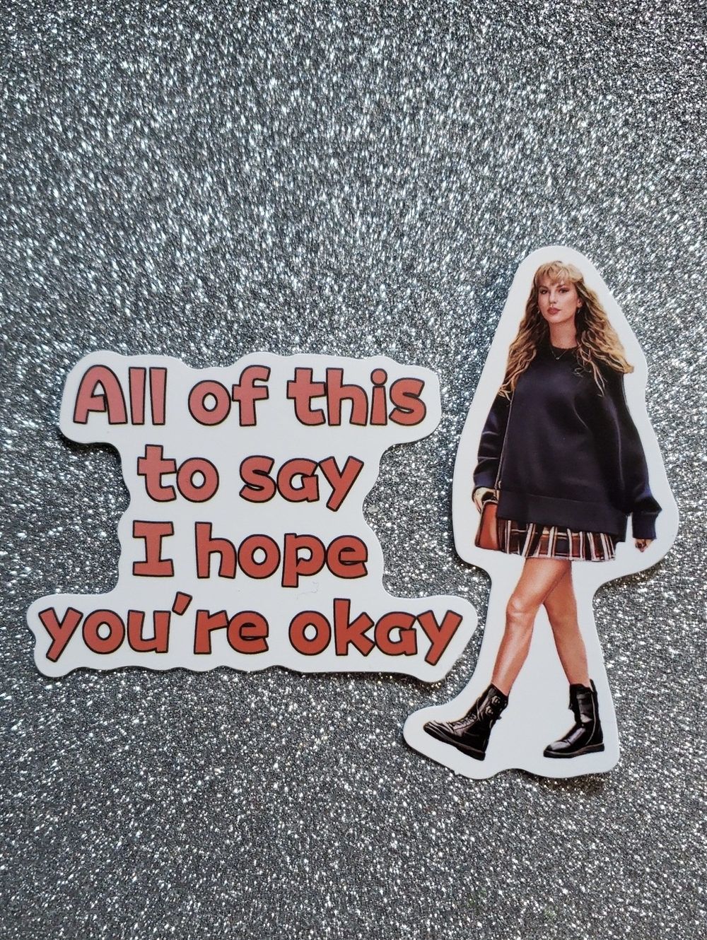 10/$10 Taylor Swift Waterproof Sticker Tortured Poets Department